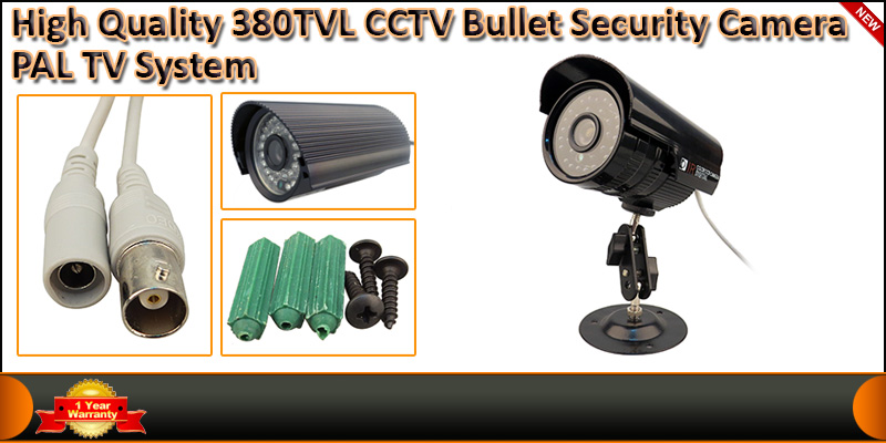 High Quality 380TVL CCTV Bullet Security Camera PA